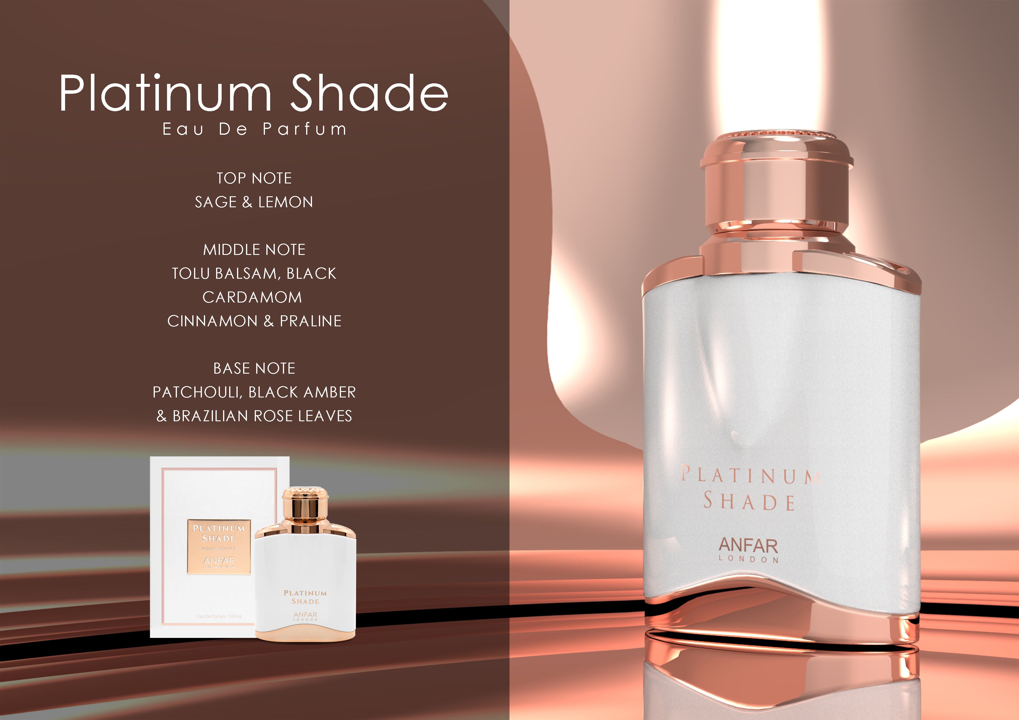 ANFAR LONDON PLATINUM SHADE WOMEN